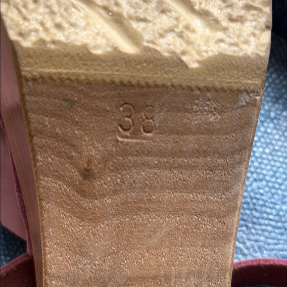 No. 6 Coco Clog in Lavender Nubuck with Wooden Heel | size 38 - Picture 8 of 8